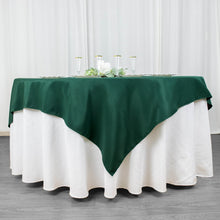 70x70inch Hunter Emerald Green 200 GSM Premium Seamless Polyester Square Table Overlay