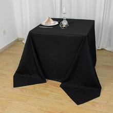 90inch Black Seamless Premium Polyester Square Tablecloth - 200GSM