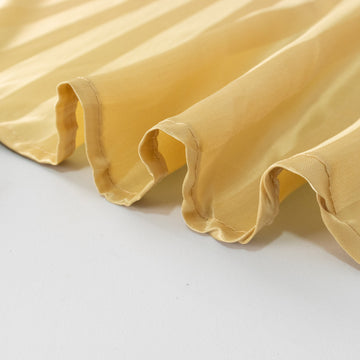 Create an Enchanting Ambiance with the Champagne Satin Stripe Tablecloth