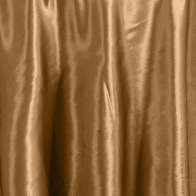 Golden satin fabric with a smooth, glossy texture.
