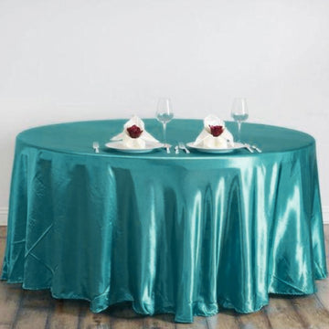 Turquoise Satin Tablecloth: The Epitome of Elegance