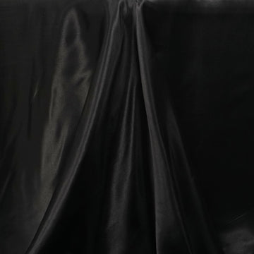 Create a Memorable Event with Our Black Satin Tablecloth