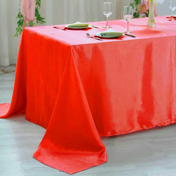 Dress Your Tables to Impress with the Red Seamless Satin Tablecloth