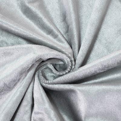 Close-up of silver velvet fabric with spiral swirl texture#whtbkgd