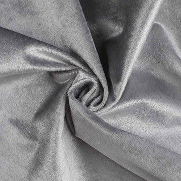 Unleash the Beauty of Silver with our Premium Velvet Rectangle Tablecloth