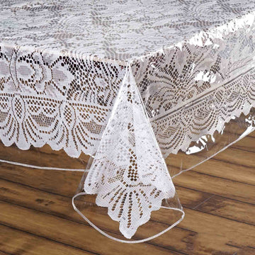 Clear Eco-friendly Vinyl Waterproof Tablecloth for All Occasions