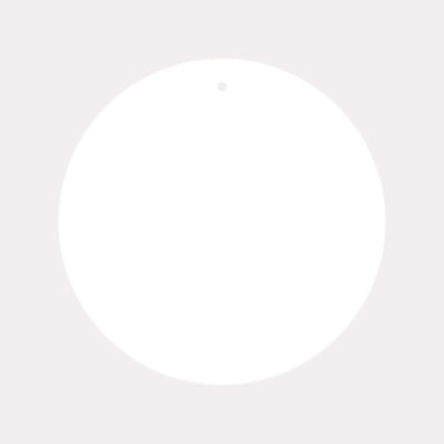 White circular product on a plain background for clean presentation.