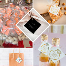50 Pack | 2inch Chocolate Printable Diamond Shape Wedding Favor Gift Tags