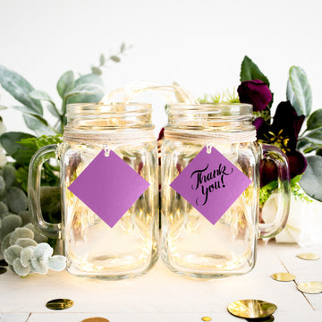 Versatile Purple Wedding Favor Tags for All Your Celebrations