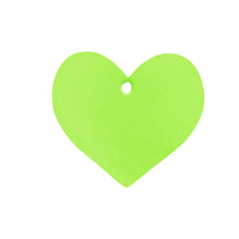 50 Pack | 2inch Apple Green Printable Heart Shape Wedding Favor Gift Tags#whtbkgd