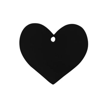 Versatile and Practical Black Heart Favor Tags for All Your Needs