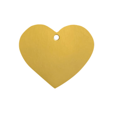 Gold Heart Shape Gift Tags - Versatile and Stylish