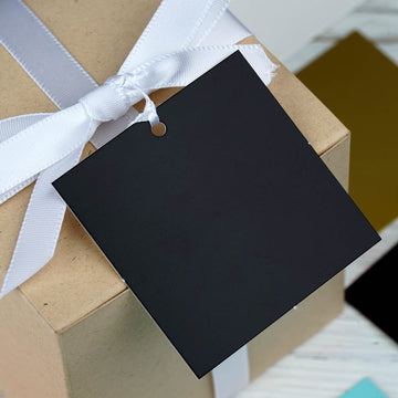 Elegant and Versatile Square Shaped Wedding Favor Gift Tags