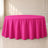 Fuchsia round tablecloth, 120-inch durable and seamless table cover.