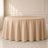 Nude polyester round tablecloth, durable and seamless, perfect for any occasion.