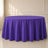 Purple polyester round tablecloth, 120 inches, seamless and durable.