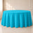 Turquoise round tablecloth, 120 inches, seamless and durable table cover.