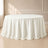 Ivory seamless round tablecloth, 132 inches, elegant table cover.