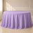 Lavender lilac seamless round tablecloth, 132 inches in diameter.