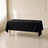 Black wrinkle-resistant polyester tablecloth for parties, 60"x102".