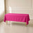 Fuchsia rectangle tablecloth 60"x102" with a wrinkle-resistant finish.