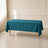Peacock teal rectangle tablecloth 60"x102", wrinkle-resistant finish.