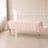 Blush rectangle tablecloth 60"×84" – wrinkle-resistant, durable party cover.