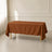 Cinnamon brown wrinkle-resistant tablecloth 72"x120" reusable cover.