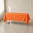 Polyester Rectangle Tablecloth 72"x120" Orange with Wrinkle-Resistant Finish - Reusable Table Cover