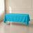 Turquoise wrinkle-resistant tablecloth 72"x120" for reusable table cover.
