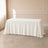 Ivory seamless polyester rectangle tablecloth 90"x132