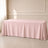 Blush polyester rectangle tablecloth 90"x156" with seamless finish.