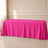 Fuchsia seamless polyester rectangle tablecloth 90"x156