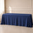 Navy blue seamless polyester rectangle tablecloth 90"x156