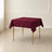 Polyester Square Tablecloth 54"x54" Burgundy - Wrinkle-Resistant Table Cover