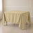 Champagne square tablecloth 90"x90" - wrinkle-resistant and durable cover.