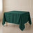 Polyester Square Tablecloth 90"x90" Hunter Emerald Green - Wrinkle-Resistant & Durable Table Cover