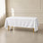 Premium Polyester Rectangle Tablecloth 72"x120" White - 220GSM Wrinkle-Resistant and Durable Finish for Chic Weddings & Events