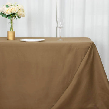 Create a Chic and Stylish Table Setting with Taupe Seamless Polyester