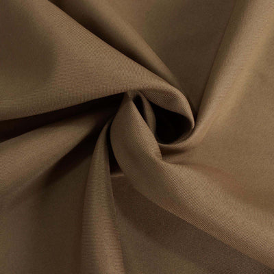 Brown textured fabric with a soft drape.