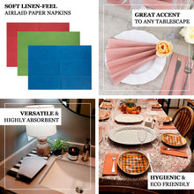 20 Pack | Terracotta Soft Linen-Feel Airlaid Paper Party Napkins