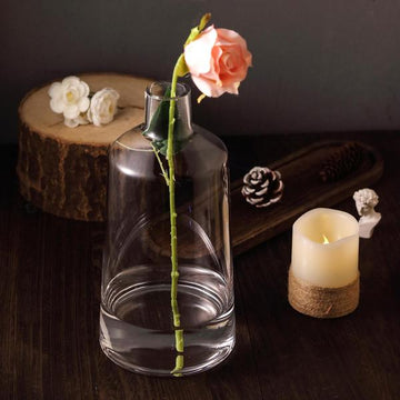 Clear Glass Flower Bud Vase Centerpieces - Elegant and Versatile