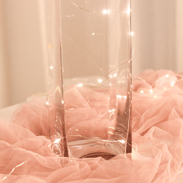 Create Unforgettable Table Centerpieces with our Clear Square Cylinder Glass Vase
