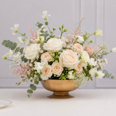3-Pack Plastic Flower Vases Footed Compote Bowl 10" Roman Style Gold - Round Pedestal Centerpieces