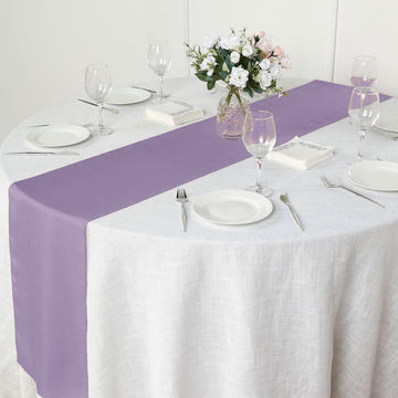 Create a Magical Atmosphere with the Violet Amethyst Polyester Table Runner