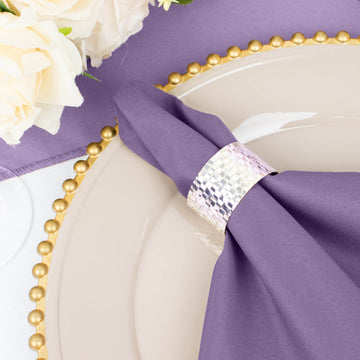 Amplify Your Event Décor with Violet Amethyst Dinner Napkins