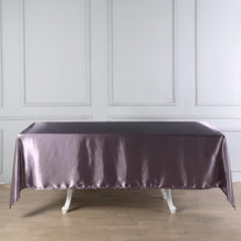 Violet Amethyst Satin Rectangular Tablecloth 60 Inch x 102 Inch