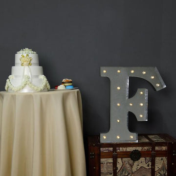Create Memorable Events with our Vintage Metal Marquee Letters