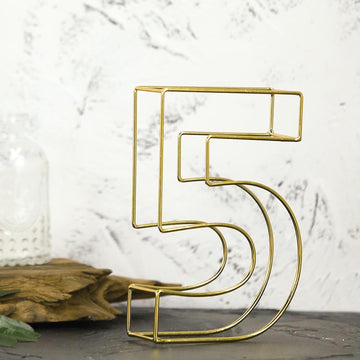 Gift-Worthy Decorative Gold Numbers