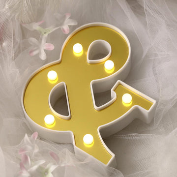 Add a Touch of Warmth with the Gold 3D Marquee Symbol